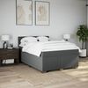 vidaXL Boxspringbett mit Matratze Dunkelgrau 160x200 cm Stoff 3288240 Bild 4