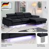 COTTA Ecksofa Komaris L-Form mit Kopfteilverstellung, wahlweise mit Bettfunktion, Bettkasten & Beleuchtung Bild 3
