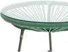 Vente-unique - ALIOS Gartensitzgruppe HarzGlas GrünGrün - B 50 cm x H 50 cm x L 50 cm Bild 3