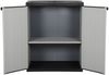 vidaXL Garten-Lagerschrank mit 1 Boden Grau und Schwarz 68x40x85 cm 340981 Bild 3