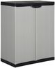 vidaXL Garten-Lagerschrank mit 1 Boden Grau und Schwarz 68x40x85 cm 340981 Bild 1