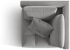 Micadoni Symmetrisches Eckmodul Bloom Samt Casino Grau Bild 4