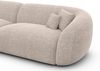 Wohnlandschaft Sorelia U Form aus Samtstoff - Strukturstoff - beige - Rechts Bild 5