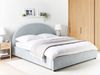 Bett mit Stauraum VAUCLUSE Chenillegewebe Hellblau 180 x 200 cm Bild 3