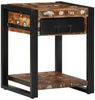 vidaXL Beistelltisch Mehrfarbig 40x40x50 cm Altholz Massiv 4015942 Bild 1