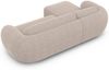 Ecksofa Altea L Form aus Samtstoff - Strukturstoff - beige - Links Bild 5