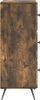 vidaXL Schubladenschrank Geräucherte Eiche 33 x 34,5 x 90 cm 895540 Bild 5