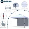 3x3m Pop up Pavillon Faltpavillon Festzelt Partyzelt mit Seitenwand Bild 4