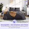 Wolkenfeld Bettwäsche Mako-Satin Baumwollsatin Sommerbettwäsche, 100% Baumwolle, 2 teilig, 135x200 cm, 155x220, 200x200 & Übergrößen I inkl. Kissenbezüge 80x80 Bild 2