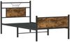 vidaXL Bettgestell ohne Matratze Räuchereiche 80x200 cm Holzwerkstoff 4106917 Bild 3