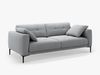 Micadoni Sofa Bemy 3-Sitzer Samt Grau Bild 2