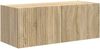 vidaXL TV-Wandregal-Set Wandmontiert 4 pcs Sonoma-Eiche Holzwerkstoff 3408918 Bild 5