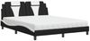 vidaXL Bett "Viana" mit Matratze Schwarz und Weiß 160x200 cm Kunstleder 3208808 Bild 2