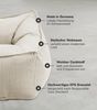 mokebo Sitzsack Sessel aus Cord 'Der Lümmel', XXL Sitzsack, Cord Sessel oder Sitz Sessel für Wohnzimmer und Wintergarten, auch als Riesensitzsack in 95 x 75 x 60 (BxHxT in cm) in Beige Bild 3
