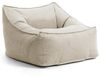 mokebo Sitzsack Sessel aus Cord 'Der Lümmel', XXL Sitzsack, Cord Sessel oder Sitz Sessel für Wohnzimmer und Wintergarten, auch als Riesensitzsack in 95 x 75 x 60 (BxHxT in cm) in Beige Bild 4