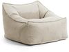 mokebo Sitzsack Sessel aus Cord 'Der Lümmel', XXL Sitzsack, Cord Sessel oder Sitz Sessel für Wohnzimmer und Wintergarten, auch als Riesensitzsack in 95 x 75 x 60 (BxHxT in cm) in Beige Bild 5
