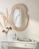 Wandspiegel ALVENA 60 cm 80 cm Beige Bild 2