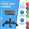 Rollhocker Weiß Arbeitshocker Drehhocker Kosmetikhocker Bild 5