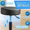 Rollhocker Weiß Arbeitshocker Drehhocker Kosmetikhocker Bild 3