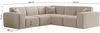 Ecksofa Designersofa CELES PREMIUM in Stoff Artico Beige Seite Universal Bild 3