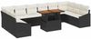 vidaXL Garten Essgruppe mit Kissen 11 pcs Schwarz und Creme 3349886 Bild 2