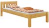 Erst-Holz Einzelbett Natur 80x200 Bettgestell Senkrechte Balken Bild 3
