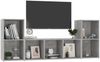 vidaXL 3-tlg. TV-Schrank-Set Betongrau Spanplatte [3080019] Bild 3