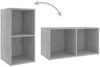 vidaXL 3-tlg. TV-Schrank-Set Betongrau Spanplatte [3080019] Bild 5