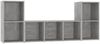 vidaXL 3-tlg. TV-Schrank-Set Betongrau Spanplatte [3080019] Bild 2