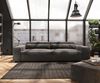 Big-Sofa Sirpio XL 270x130 cm Mikrofaser Khakibraun mit Hocker Bild 2