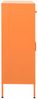 Sideboard KEVI Metall Orange 80x35x101,5 cm Stahl | Flurschrank Metallschrank Lagerschrank Beistellschrank Wohnzimmer Bild 5