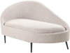 Beliani 'VALREAS' Chaiselongue, Stoff taupe, Linksseitig Bild 4