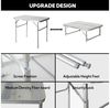 HOMECALL Campingtisch Klapptisch Gartentisch Klappbarer (leicht Beistelltisch Balkontisch Reisetisch), MDF Aluminium Mehrzwecktisch Bild 3