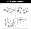 HOMECALL Campingtisch Klapptisch Gartentisch Klappbarer (leicht Beistelltisch Balkontisch Reisetisch), MDF Aluminium Mehrzwecktisch Bild 4