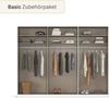 rauch Drehtürenschrank Kleiderschrank Schrank Garderobe Wäscheschrank BESTSELLER MONTCLAR (3 Ausstattungen BASIC/CLASSIC/PREMIUM (SOFT-CLOSE), Breiten 201-400 cm) Front in Glas/Hochglanz/Dekor/Grauspiegel in 5 Breiten MADE IN GERMANY Bild 4
