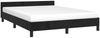 vidaXL Bettgestell ohne Matratze Schwarz 140x190 cm Samt 347569 Bild 3