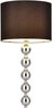 Lux.pro 'Spheric Black' Stehleuchte, Schwarz / Chrom, Ø48x155 cm Bild 2