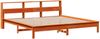 vidaXL Massivholzbett ohne Matratze Wachsbraun 180x200 Kiefernholz 3309730 Bild 3