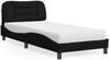 vidaXL Bett mit Matratze "Hvar" Schwarz 90x190 cm Stoff 3208501 Bild 1