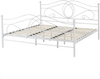 Metallbett weiß Lattenrost 180x200 cm LYRA Bild 5