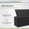 Juskys Metall Aufbewahrungsbox Limani 380 Liter - Outdoor Box - wasserdicht, abschließbar - Gartenbox, Auflagenbox, Kissenbox für Garten Anthrazit Bild 5