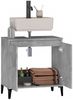 vidaXL Waschbeckenunterschrank Betongrau 58x33x60 cm Holzwerkstoff 821264 Bild 5