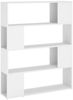 vidaXL Bücherregal Raumteiler Weiß 100x24x124 cm 809188 Bild 2