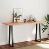 vidaXL Tischplatte 160x60x(2-4) cm Massivholz Behandelt Baumkante 363972 Bild 2