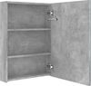 vidaXL LED-Bad-Spiegelschrank Betongrau 50 x 13 x 70 cm, Mit Beleuchtung [326495] Bild 5
