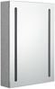 vidaXL LED-Bad-Spiegelschrank Betongrau 50 x 13 x 70 cm, Mit Beleuchtung [326495] Bild 3