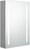 vidaXL LED-Bad-Spiegelschrank Betongrau 50 x 13 x 70 cm, Mit Beleuchtung [326495] Bild 2