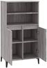 vidaXL Highboard Grau Sonoma 60 x 36 x 110 cm Holzwerkstoff [821234] Bild 4