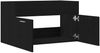 vidaXL Waschbeckenunterschrank Schwarz Eichen-Optik 38,5 x 100 x 46 cm 862529 Bild 5