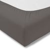 ESTELLA Spannbetttuch Zwirnjersey | Graphit | 100x200 cm | passend für Matratzen 90-120 cm (Breite) x 200-220 cm (Länge) | trocknerfest und bügelfrei | 97% Baumwolle 3% Elastan Bild 2